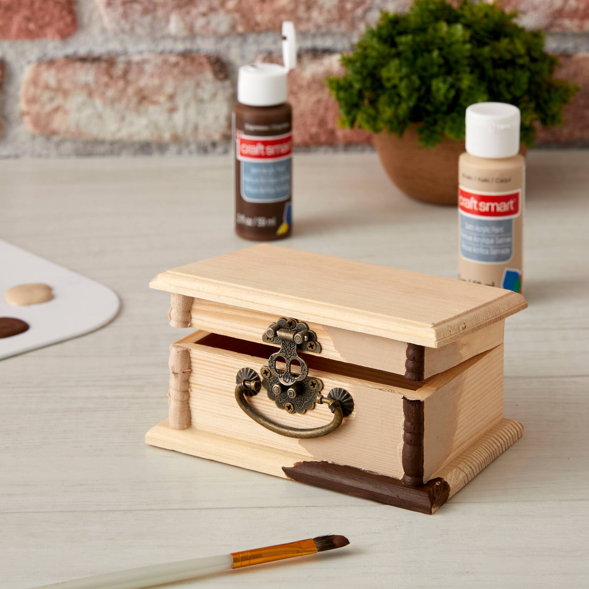 Wood Box with Handle by Make Market®